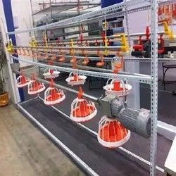 Automatic feeding machine for chicken farm, simple feeding line, full set of feeding equipment