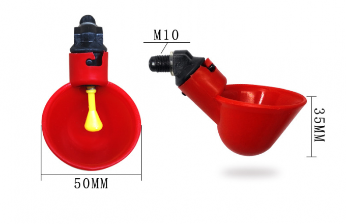 Attrezzi per la fattoria degli animali Pollaio automatico Pollame Acqua per bere Ciotola Pollo in plastica Pulcino Pollame Capezzolo Bevitore a goccia 2