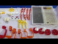 bevitore gemellato del capezzolo della serratura della doppia ala per bere del pollo della quaglia dell'uccello di strato della griglia del pollame